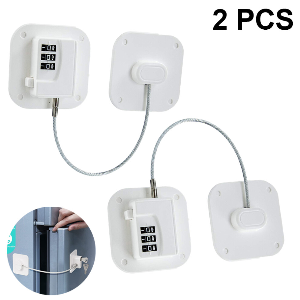 Heavy-Duty Child-Safety Refrigerator Lock, Keyless Combination Lock For Enhanced Security In Home And Kitchen Areas
