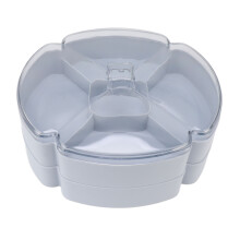 Boîte de rangement en plastique en forme de cœur ou de fleur, transparente et attrayante, idéale pour la Saint-Valentin et les occasions