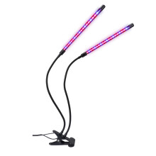 Lâmpada de cultivo avançada de espectro completo, configuração de LEDs vermelho, azul e branco, liga/desliga automático com temporizador de 4 a