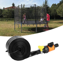 Sommergave til børn, holdbare, popresistente vandsprinklere, nem at installere og tilslutte til alle trampolinstørrelser, udendørs vandlege og