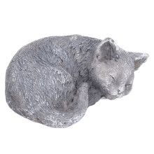 Gedenkstatue für Haustiere, Katzen-Engel-Grabsteinfigur, handbemalt, wetterfest, für den Innen- und Außenbereich geeignet, tröstliches und