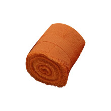 Hand Torn Edges Chiffon Ribbon 5 Meter Roll for Wedding-Orange