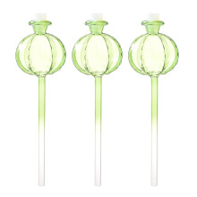Plant Watering Globes Pomegranate Glass Water Bulbs for Indoor Plants Holiday Watering Self Watering Stake Ref: 2192
