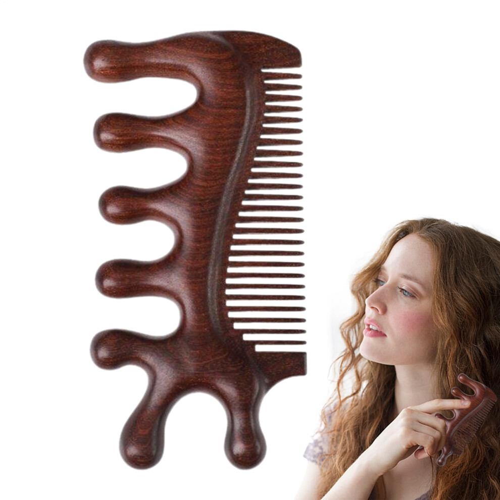 Unisex Scalp Massage Comb For Stimulation Wooden Tool For Hair Growth Relaxation