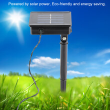 Solar Powered LED String Lights Outdoor Waterproof Fairy Lights with 8 Lighting Modes Auto On Off Memory Function for Christmas Wedding Garden