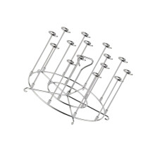 Vertical skewer stand made of 304 stainless steel, for air fryers, grilling, kebabs, spacesaving, kitchen helper Ref: 1468