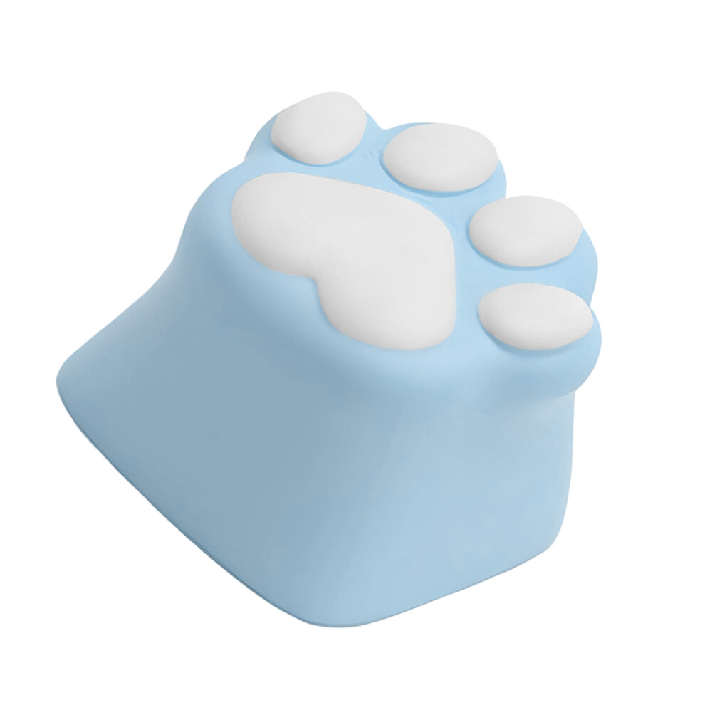 Colorful Resin Kitten Claw Keycap For Mechanical- And Blue/White 7704000523554