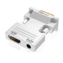 HDTV naar VGA-converters zorgen voor gesynchroniseerde video-Wit
