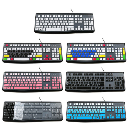 Ergonomic Keyboard Waterproof Silicone Keyboard-Gradient blue 2