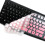 Ergonomic Keyboard Waterproof Silicone Keyboard-Gradient blue 7