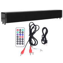 Enceinte TV Bluetooth pour une diffusion fluide, barre de son compacte avec caisson de basses intégré pour des basses profondes, clarté des