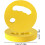 Aqua Training Discs, 2Piece Set With Ergonomic Handle  Yellow 4