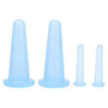 Gesichts-Schröpfset für die Hautpflege, Mini-Gesichtsschröpfgläser aus Silikon für sanftes Lifting und Anti-Aging, Gesichtsmassagegerät für