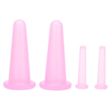 Weiche und langlebige Silikon-Gesichtsmassage-Cups für Anti-Aging, bruchfest, mit Vakuum-Saugfunktion für Gesichtsgymnastik und Hautstraffung.