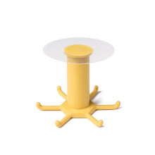 Porte-ustensiles de cuisine rotatif, fixation murale sans perçage, organisateur robuste pour un rangement compact, réglage à 360 pour une