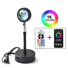 Zonsonderganglamp projector, aanpasbare sfeer voor diverse gelegenheden, draagbaar ontwerp met draaibare kop, HD-kristallen lens voor scherpere