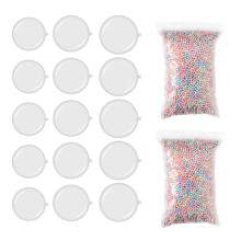 15 Stück transparente Ornament-Kugeln, befüllbare-Set 2