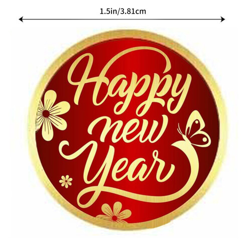Runde Etiketten, chinesische Neujahrsaufkleber, 2