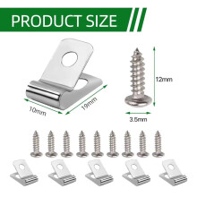Abrazaderas para alambre de cerca para una instalación segura de cercas, clips de alambre de acero inoxidable para montar alambre soldado en cercas