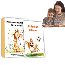 Affirmation Cards 32 German Motivational Cards Trust, Inspiration, Animal Motif
