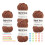 Crochet Yarns with Bent Tip Needle,  for Beginner-classic brown 1