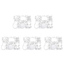5Pcs Christmas Cutting Dies Carbon Steel Cutting Dies-JD122818