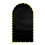 Photographic Arch Backdrop Cloth with Decorative-6.6ft Black 1