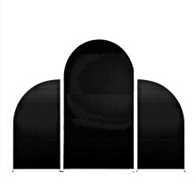 Event Decors Arch Backdrop Cover Baby Showers Spandex-Black