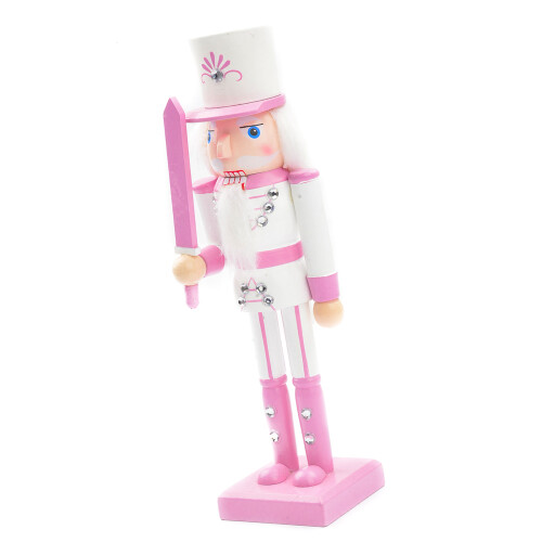 Bright Pink Nutcrackers Soldier Decors Unique 50CM-pink sword