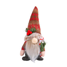 Breien Sneeuwvlokken Beeldje Desktop Decoratie met-Baardstijl