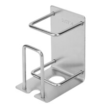 Porte-brosse à dents mural en acier inoxydable pour salle de bain, organisateur 3 en 1 avec porte-gobelet pour dentifrice, installation adhésive