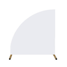 Stylish Spandex Arch Cover for Birthday Parties-2.5ft White