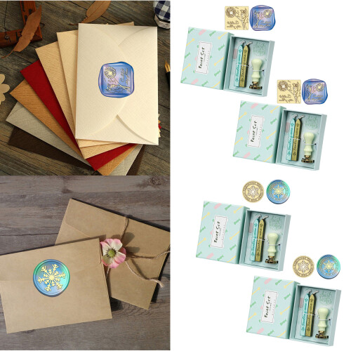 2 Box Wax Seal Stamp Set with Wax Seal Stick for-rosemary 1