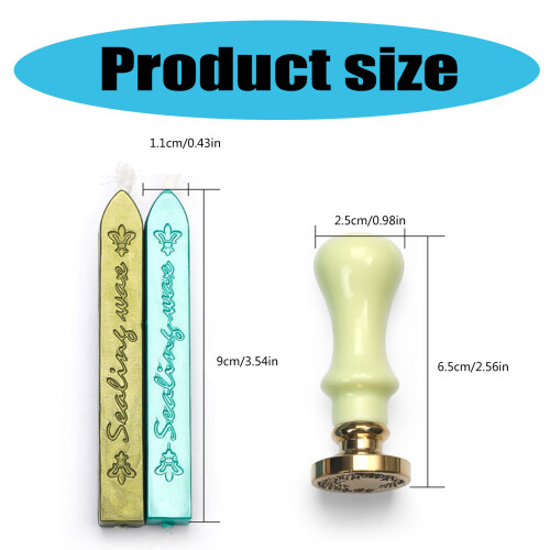 2 Box Wax Seal Stamp Set with Wax Seal Stick for-rosemary 2
