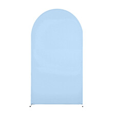 Spandex Ceremony Arch Cover Arch Backdrop Cover-Jean Blue 6.6ft