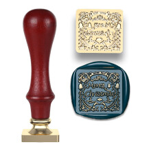 Christmas Seal Stamp Head with Wood Handle-Christmas Carnival