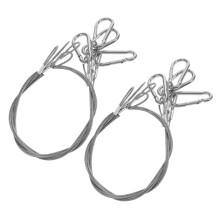 8 pieces partial cable made of stainless steel long flexible wire rope with buckle for luggage locks stage lighting and plant lighting