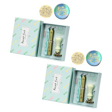 2 Box Wax Seal Stamp Set Best Wishes Sealing Wax Set-Good Luck