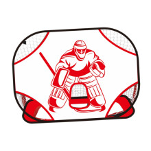 Hockey Target Practice target Goalkeeper Target foldable Simply fold attachment for soccer outdoors White Red