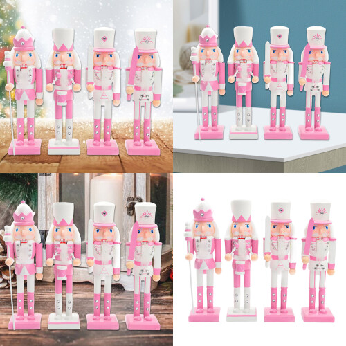Unique 50CM Pink Nutcrackers Soldier Decoration for-drumming 2