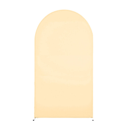 Sophisticated Spandex Backdrop Cover Decoration for-Beige 5ft