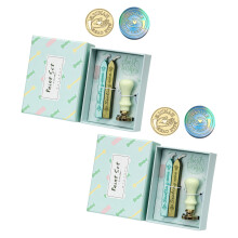2 Box Wax Seal Stamp Set Best Wishes Sealing-give you my heart