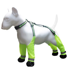 Dog Boot Antislip Pet Shoes Suspenders Dog Water-Green M