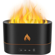 Potenciador de aroma, difusor de aceites esenciales con modos de llama roja y llama azul, vibraciones ultrasónicas para una fusión de fuego frío,