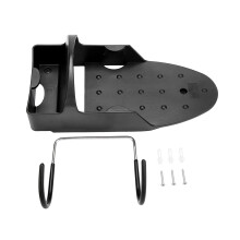 Ironing Board Hanger Wall Mount, Wall Mount Electric Iron Holder Space Saving Ironing Board Storage Rack with Heat Resistant Durable Plastic Construct