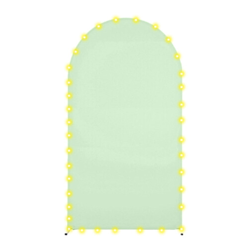 Backdrop Cloth Arch Photo Background with Warm-4ft Light Green