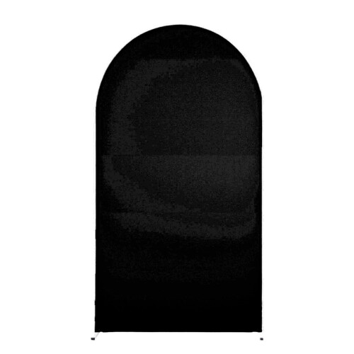 Spandex Arch Backdrop Cover Smooth Spandex Arch-Black 7.2ft