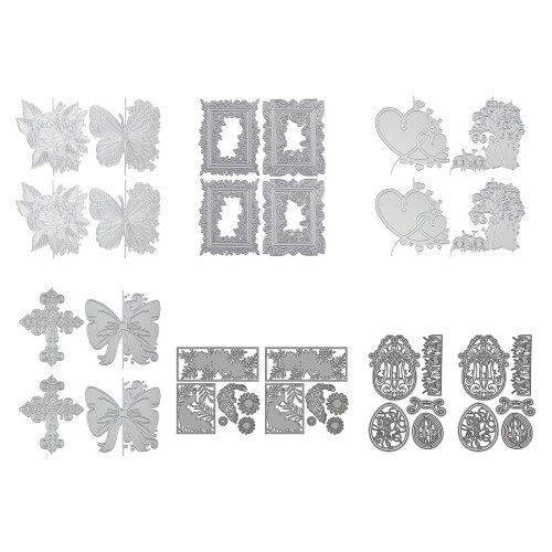 2 Set Butterfly Metal Die Cuts Background Framework-JK030207 1