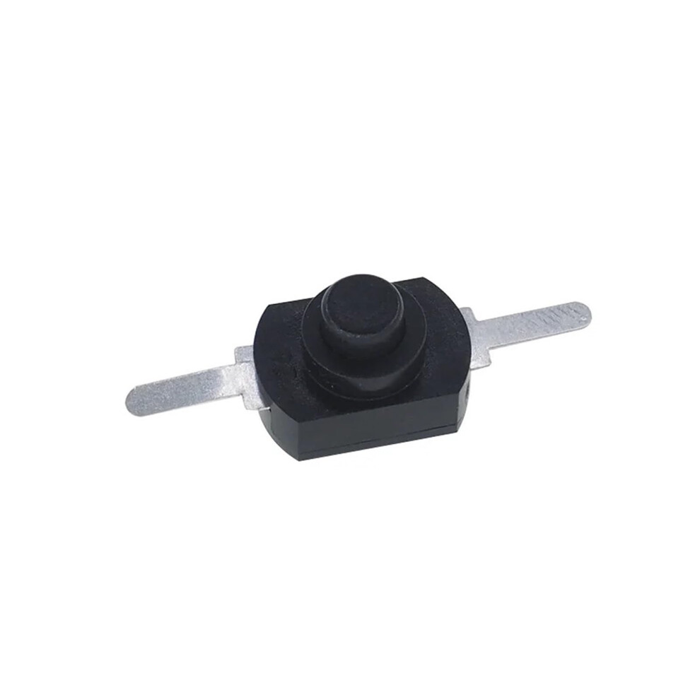 10Pcs 1208Yd Push Button Switch 30V 1A Flashlight Switch Torch Lock Table Lamp Switch Flashlight Button Switch Onoff (Black Straight Needl) Ref: 1545 9365049143752