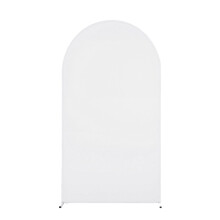 Spandex Arch Cover For Elegant Event Backdrops Wall-White 6.6ft